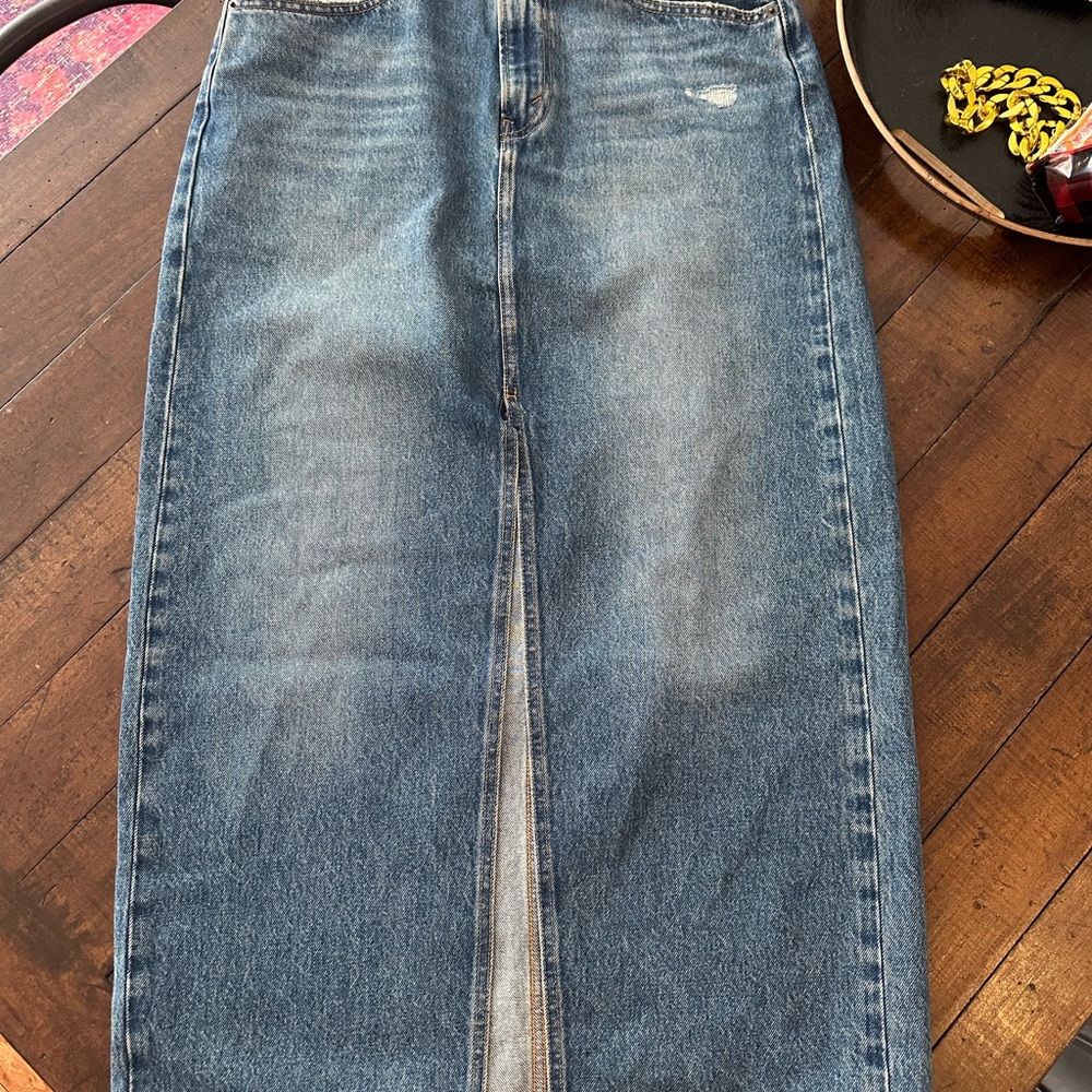 Levi's Blue Denim Long Skirt
